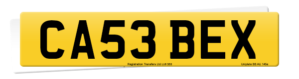 Registration number CA53 BEX